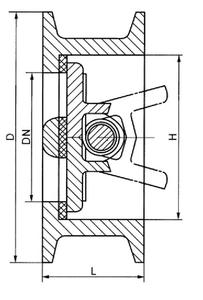 蝶式雙瓣止回閥,蝶式雙瓣止回閥結(jié)構(gòu)圖,止回閥
